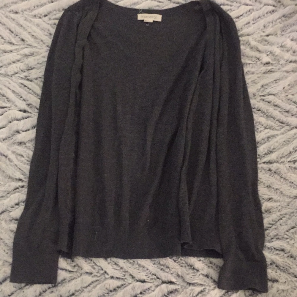 Gray cardigan